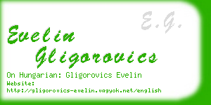 evelin gligorovics business card